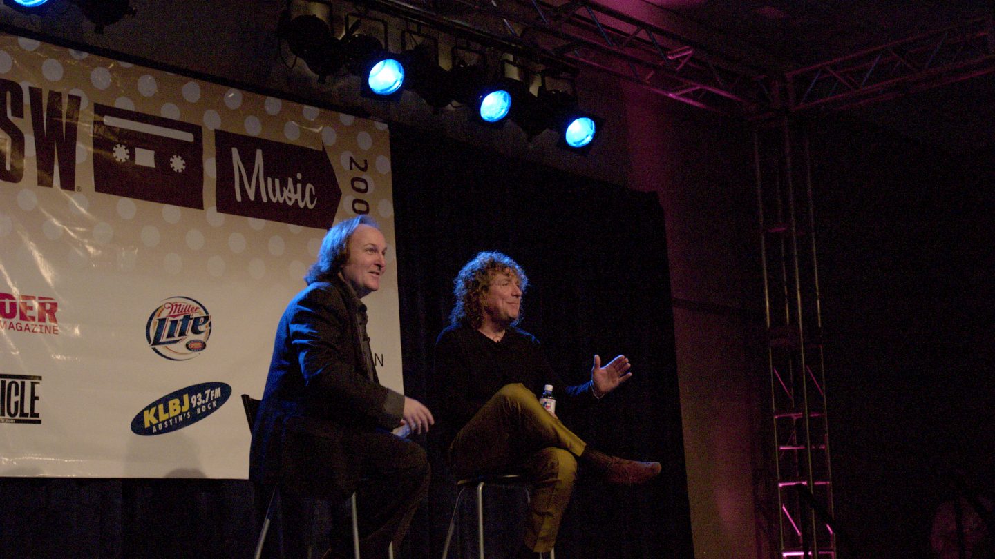 Bill Flanagan & Robert Plant at SXSW 2005